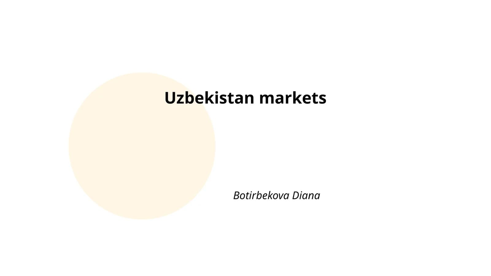 Uzbekistan Retail Market Overview