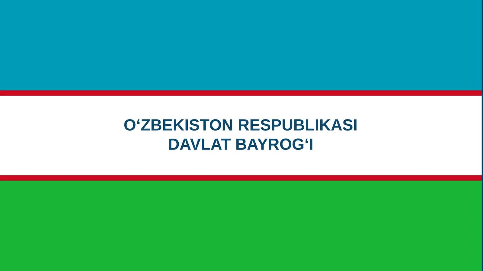 O‘zbekiston Respublikasi Davlat bayrogi
