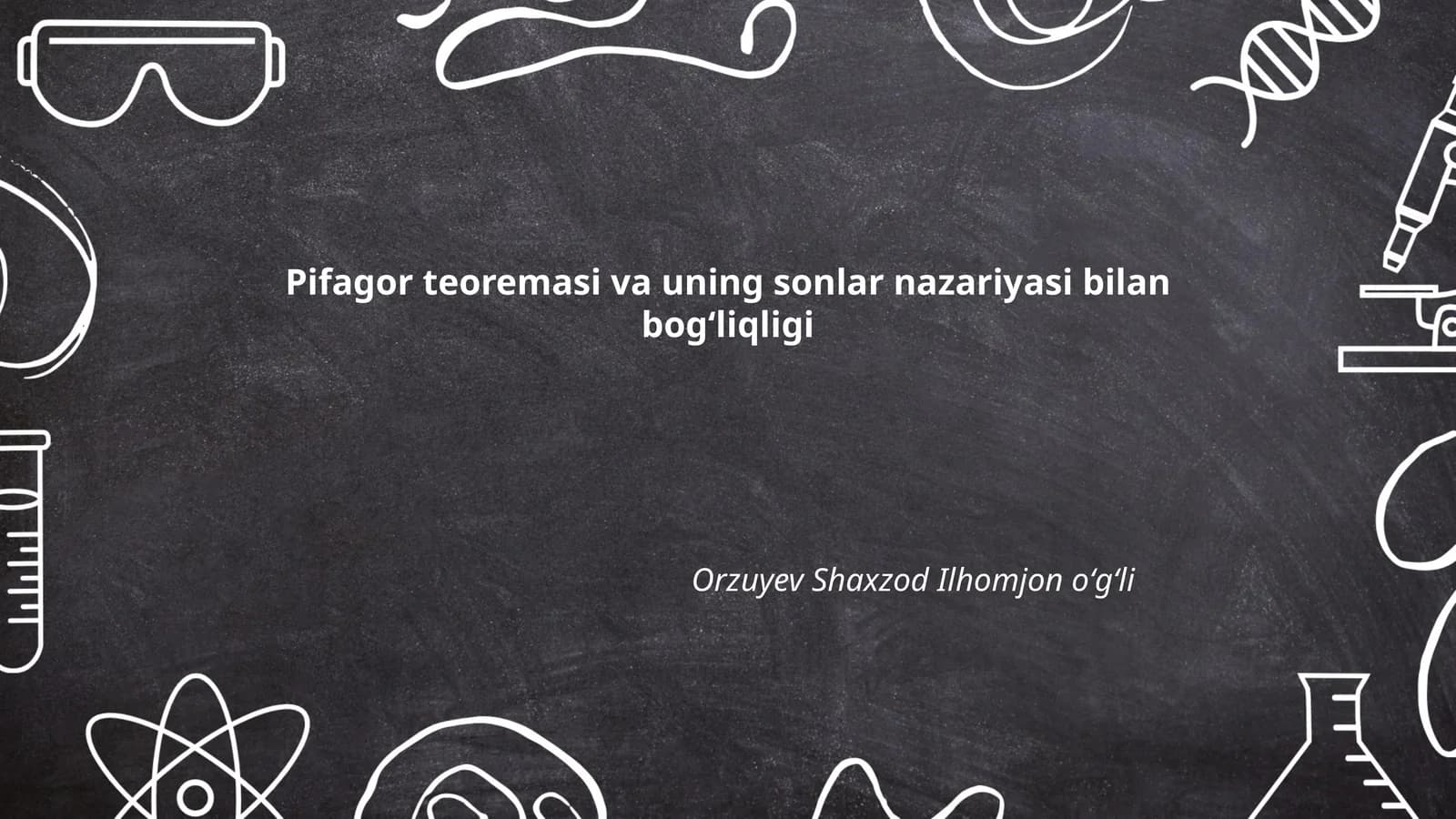 Pifagor teoremasi va uning sonlar nazariyasi bilan bogʻliqligi
