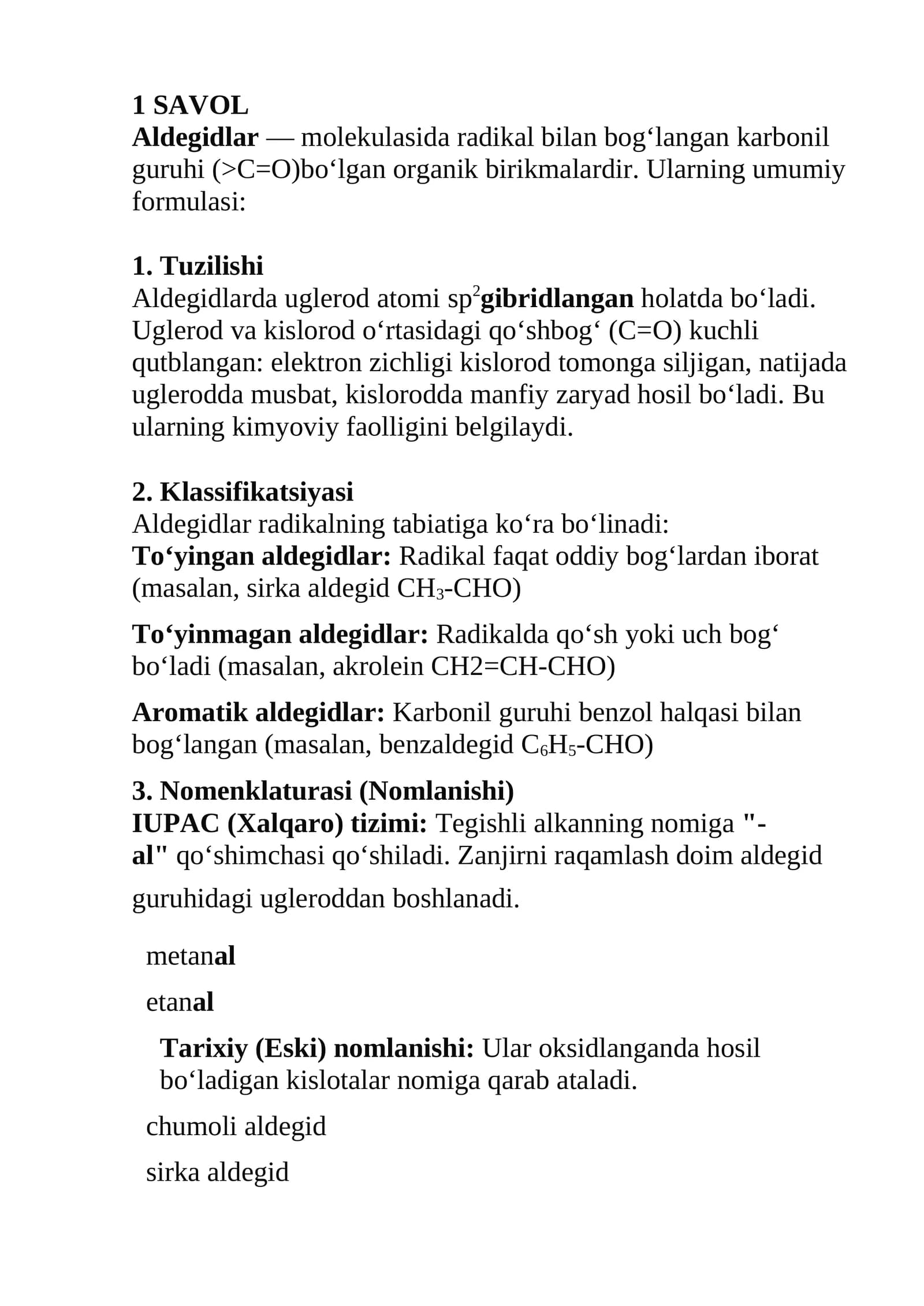 Aldegidlar
