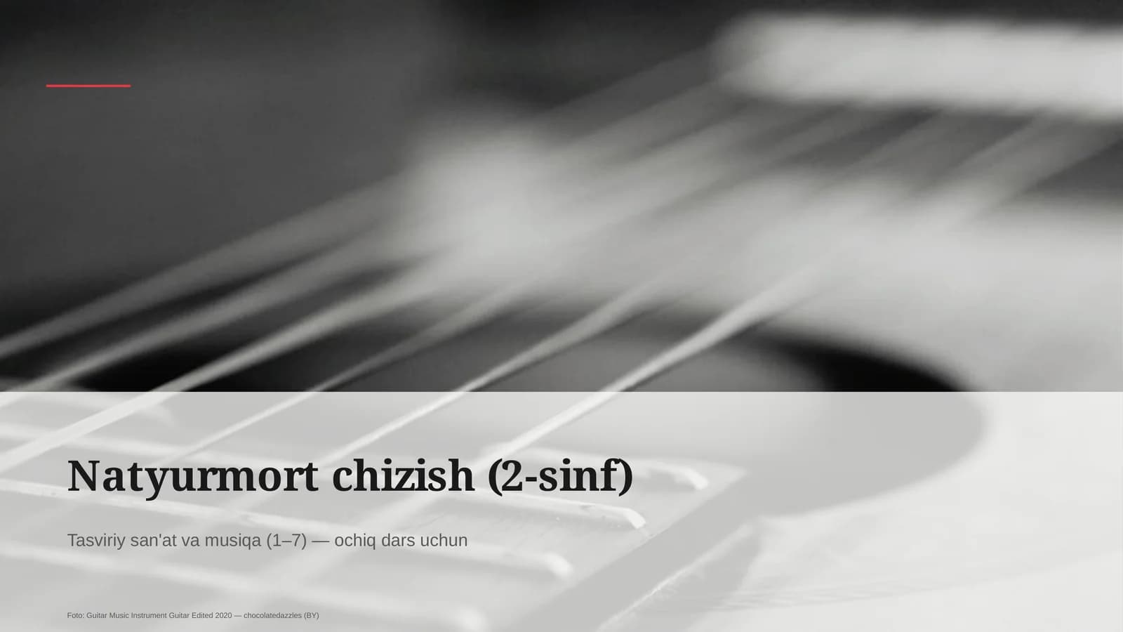 Natyurmort chizish (2-sinf)