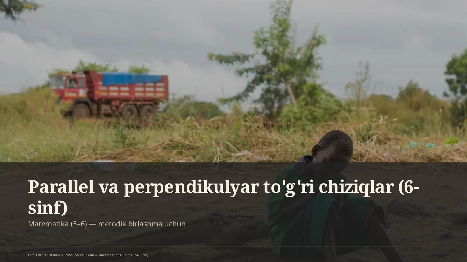 Parallel va perpendikulyar to'g'ri chiziqlar (6-sinf)