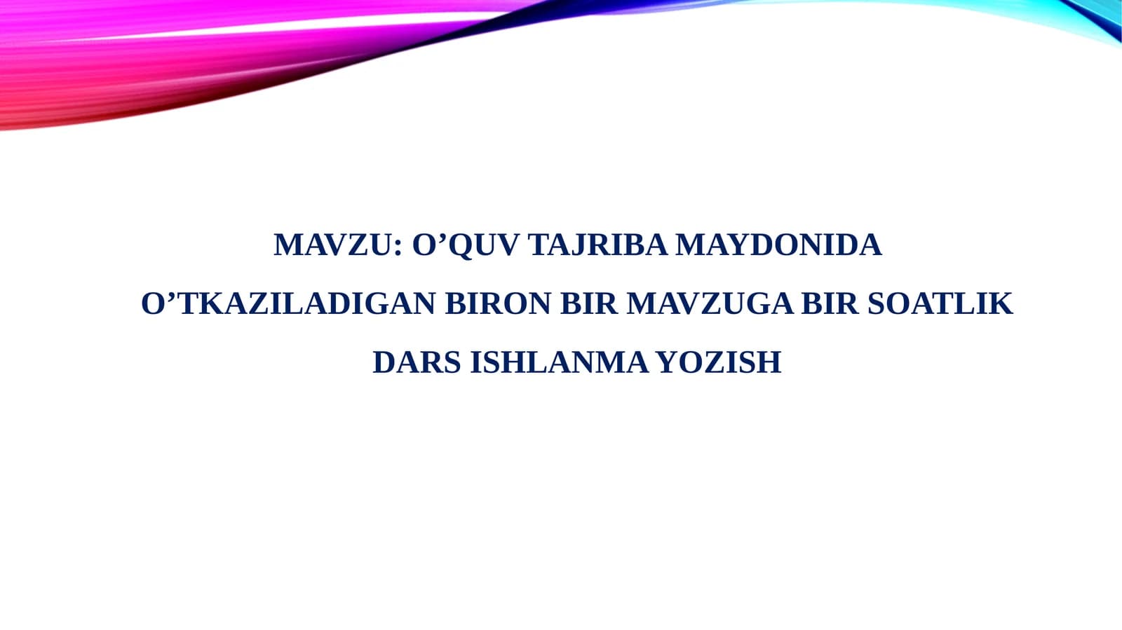 Tabiatshunoslik fanini o'qitish metodikasi