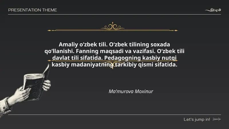 Amaliy o‘zbek tili