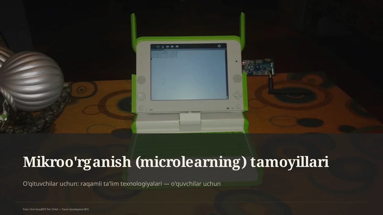Mikroo'rganish (microlearning) tamoyillari