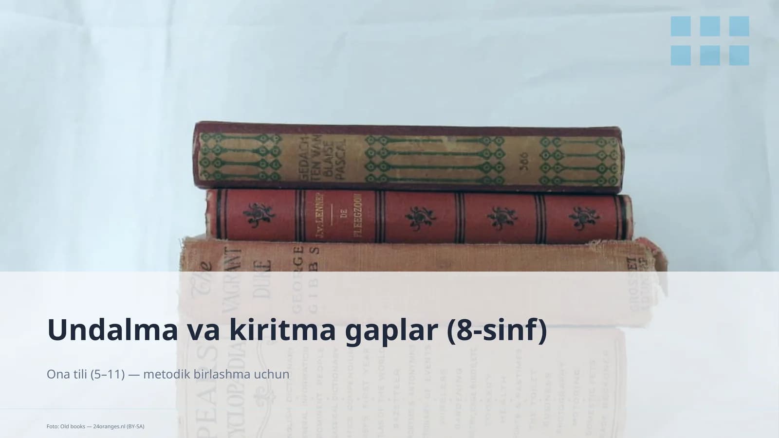 Undalma va kiritma gaplar (8-sinf)