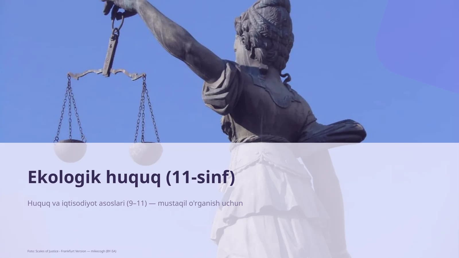 Ekologik huquq (11-sinf)