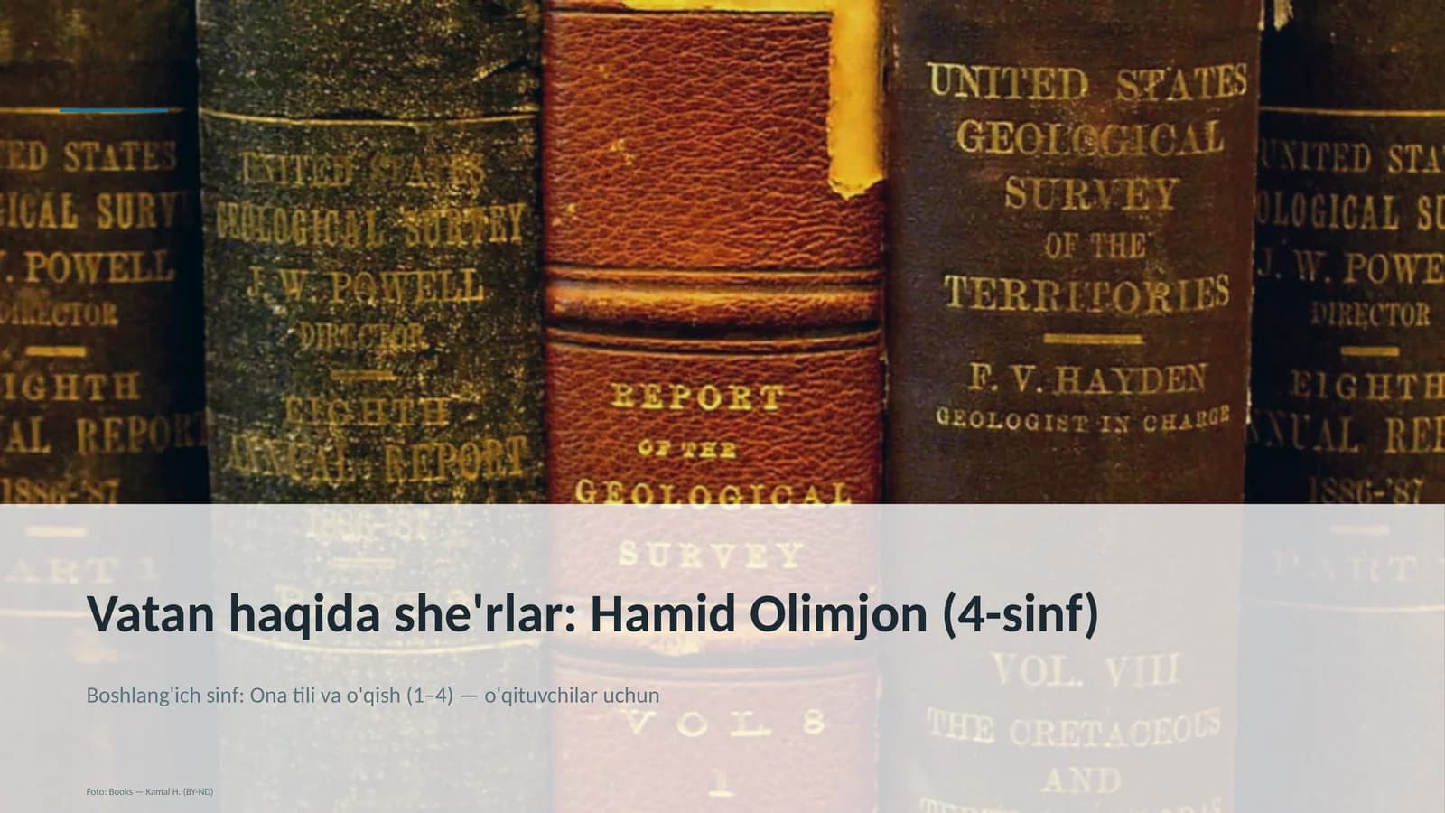 Vatan haqida she'rlar: Hamid Olimjon (4-sinf)