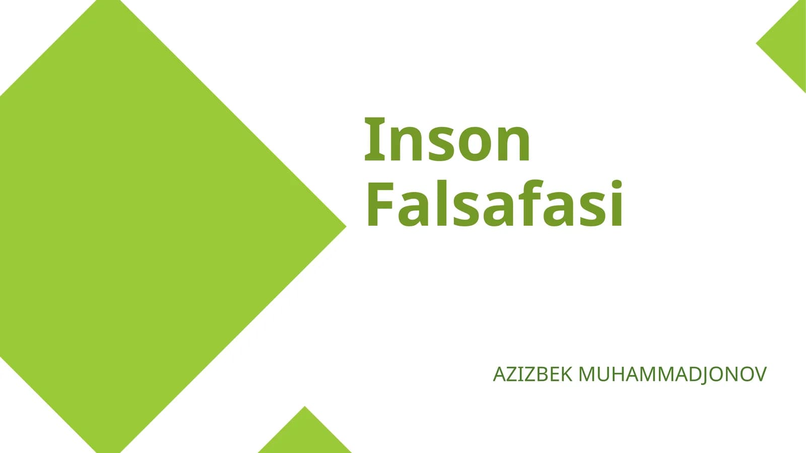Inson Falsafasi