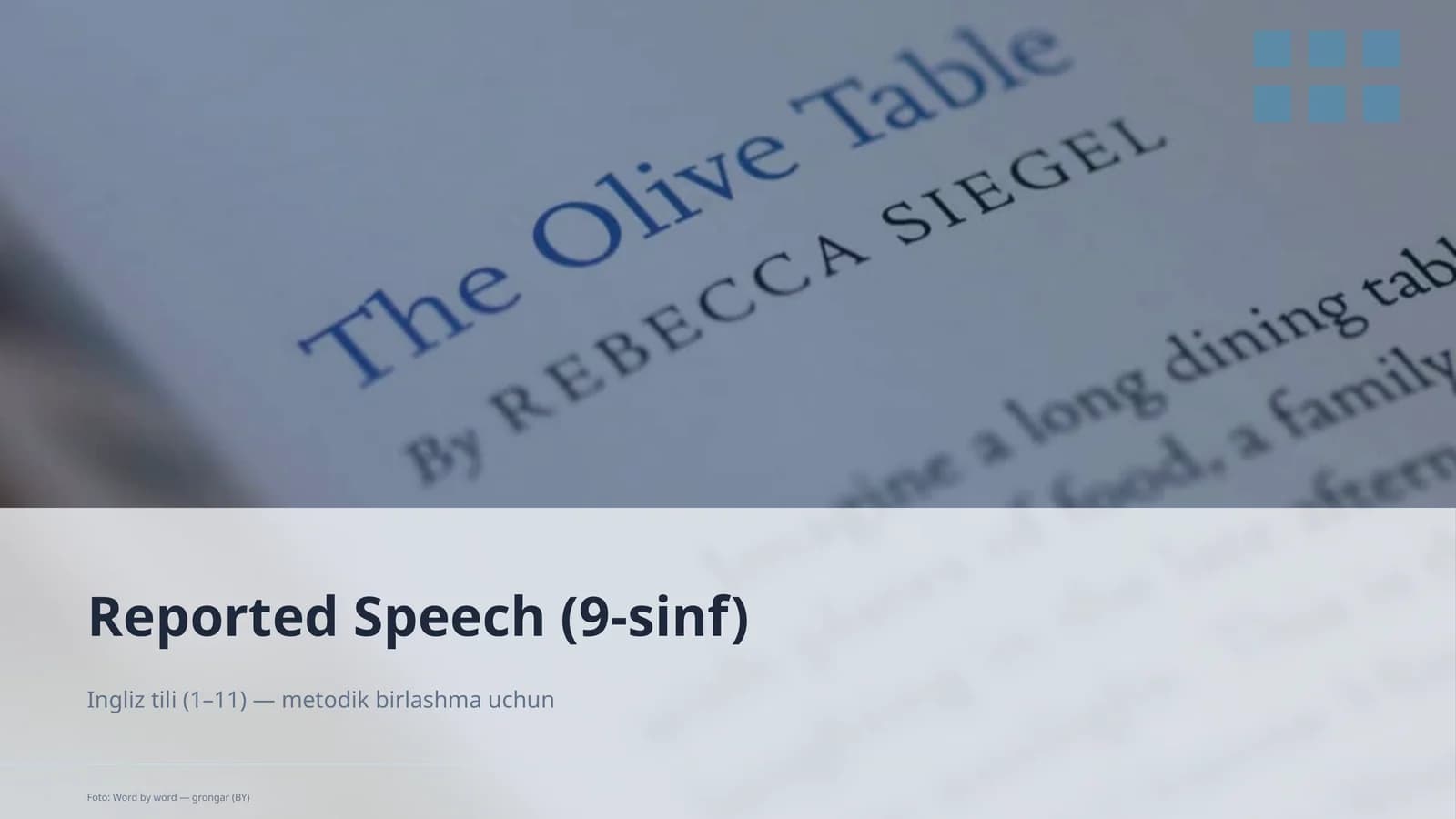 Reported Speech (9-sinf)