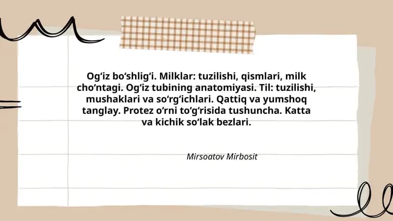 Og‘iz bo‘shlig‘i