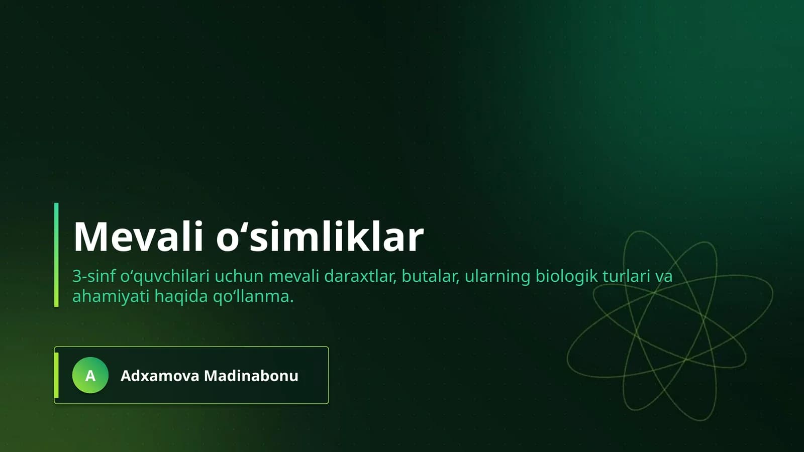 Mevali oʻsimliklar