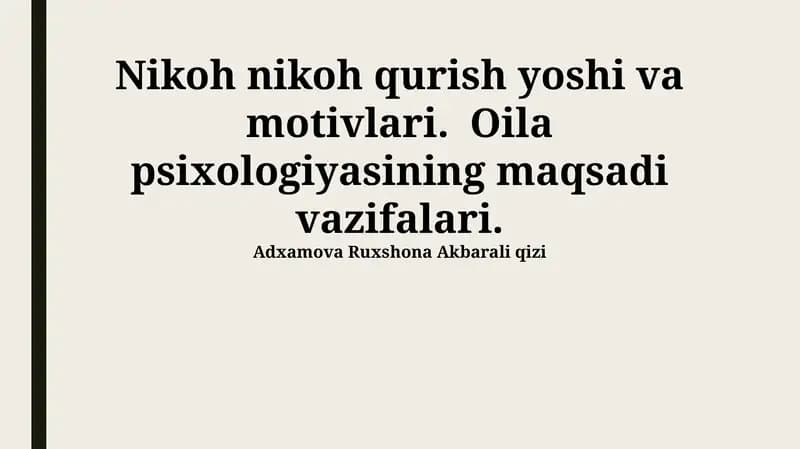 Oilaviy Psixologiya