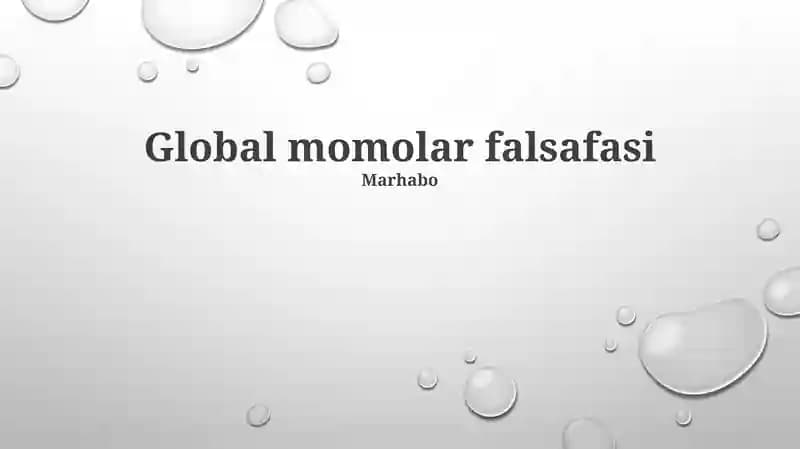 Global Molar Falsafasi
