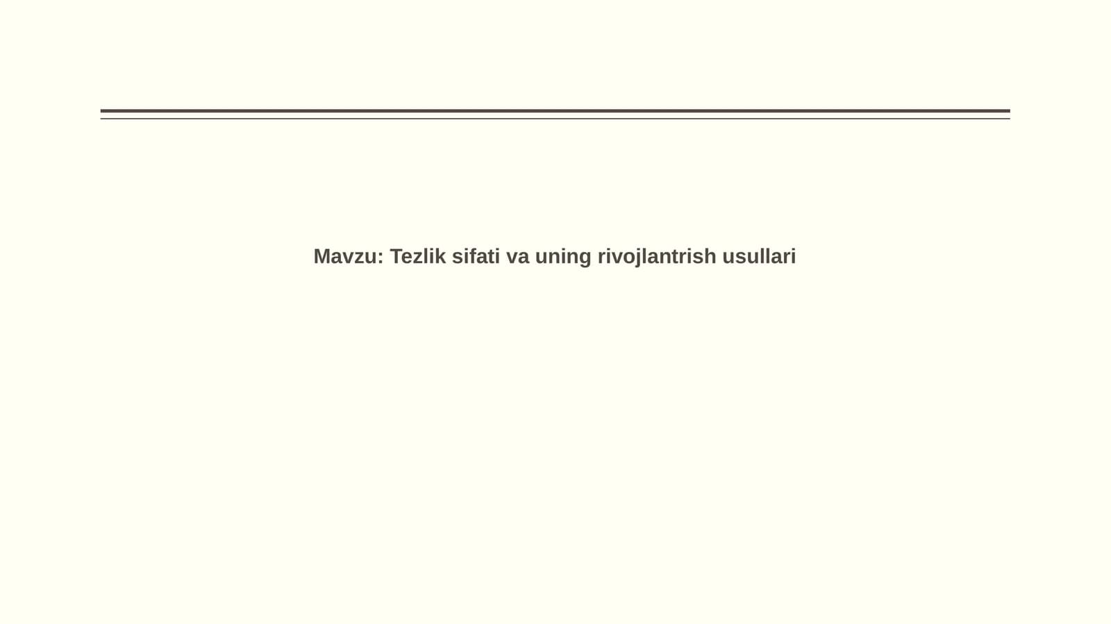 Tezlik: Ta'rif, Ahamiyat va Turlari