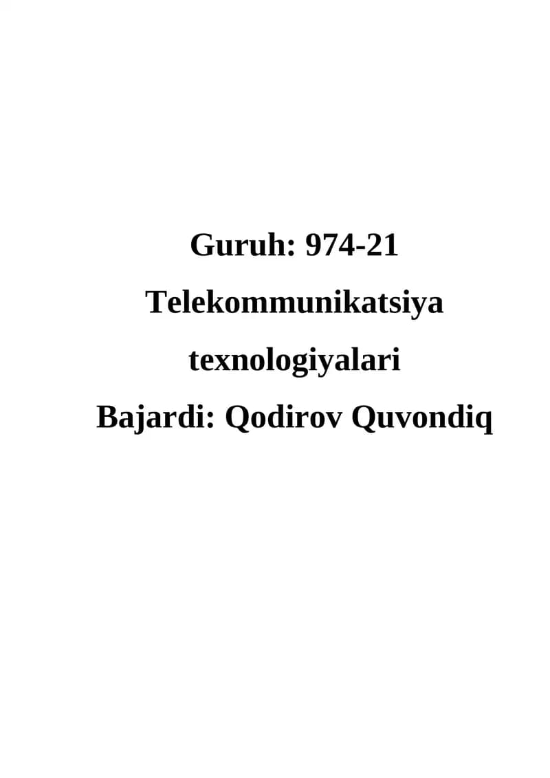 PYTHON’DA PAKETLARNING YO‘QOTILISHINI SIMULYATSIYA QILISH