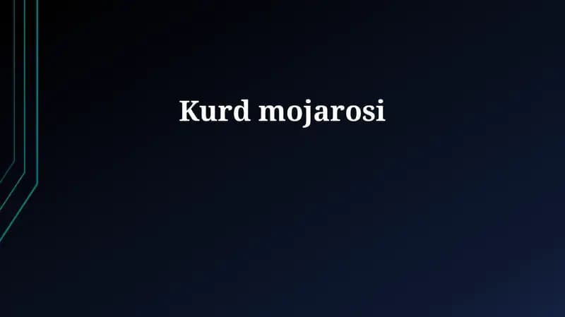 Kurd mojarosi