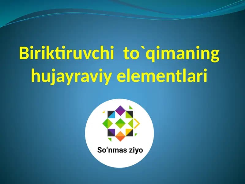 Biriktiruvchi to`qima