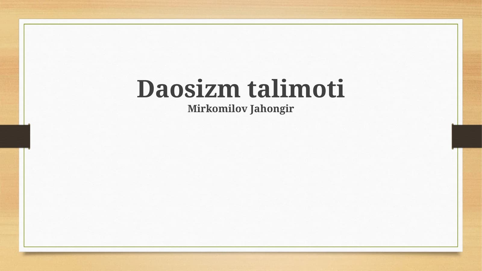 Daosizm talimoti