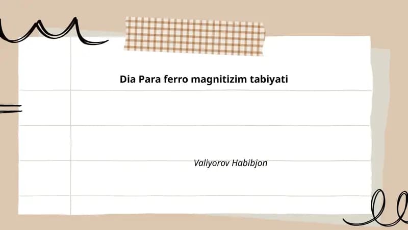 Magnit maydonlar
