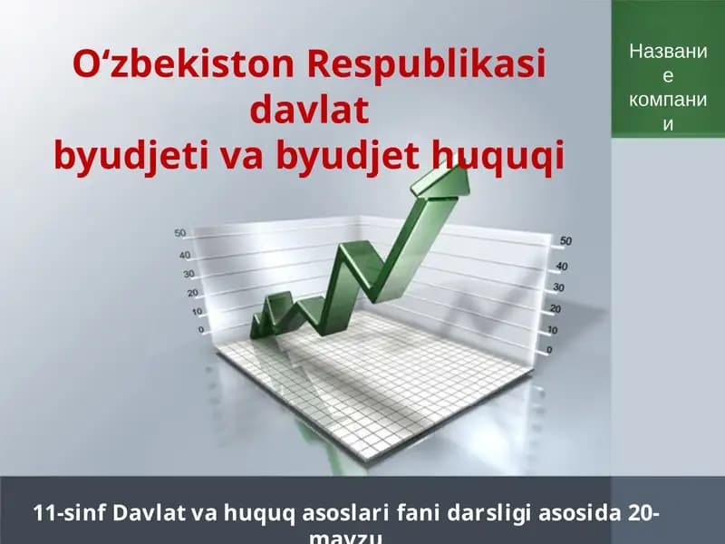 11-sinf Davlat va huquq asoslari fani darsligi