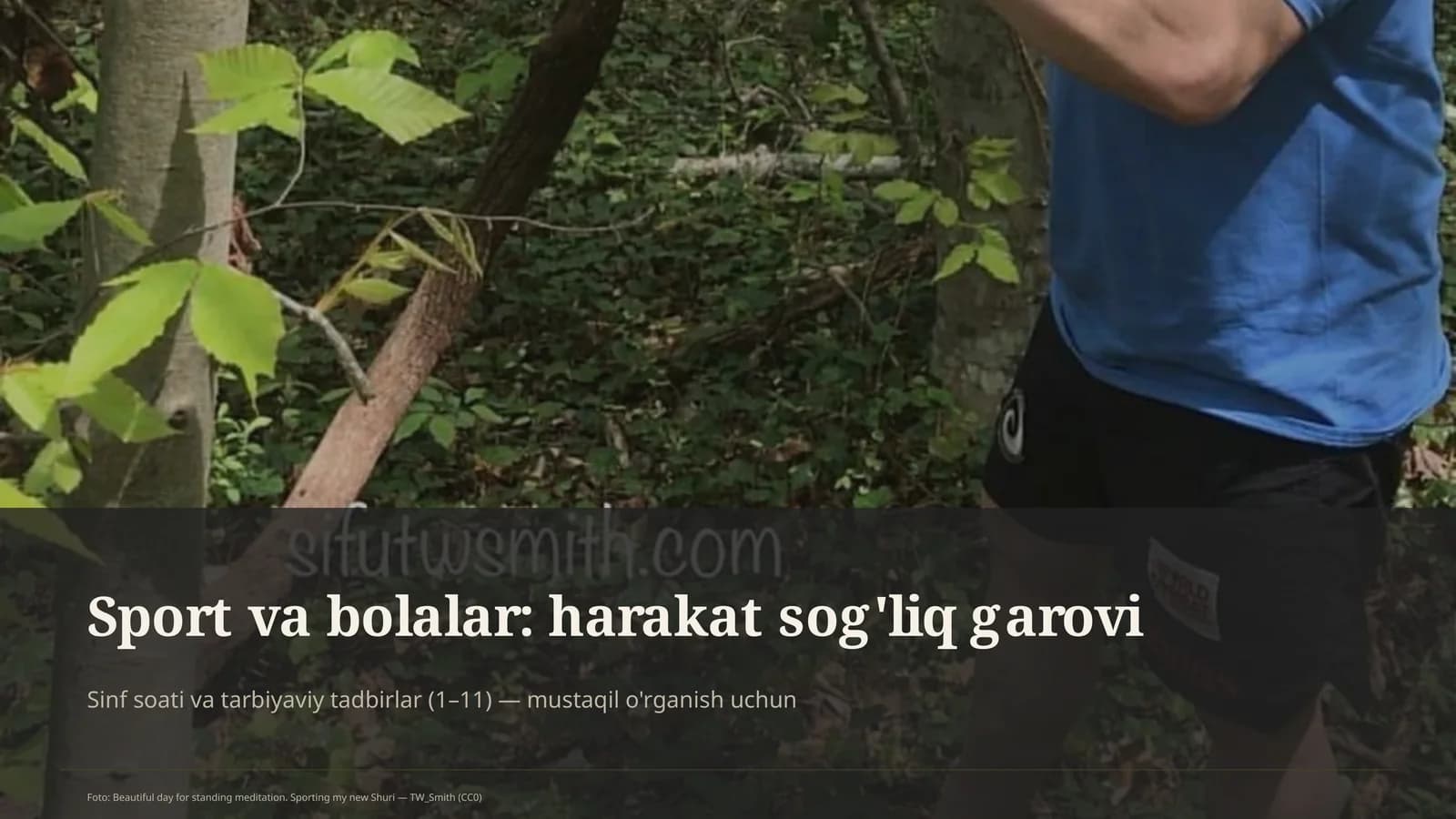 Sport va bolalar: harakat sog'liq garovi