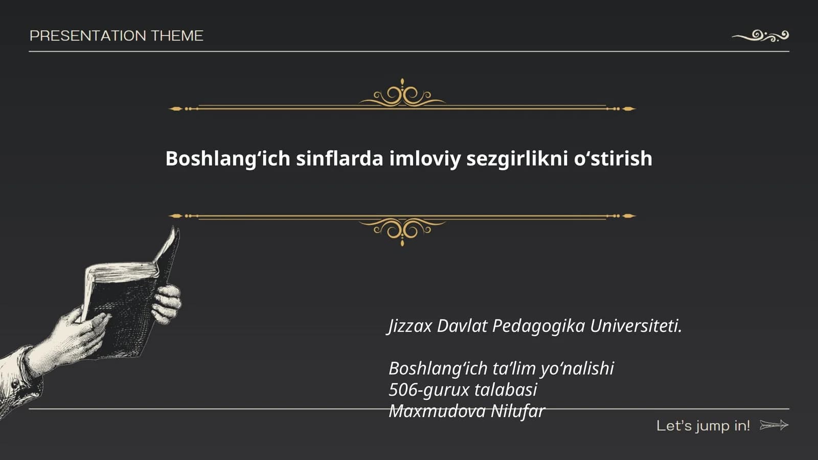 Imloviy sezgirlikni oʻstirish