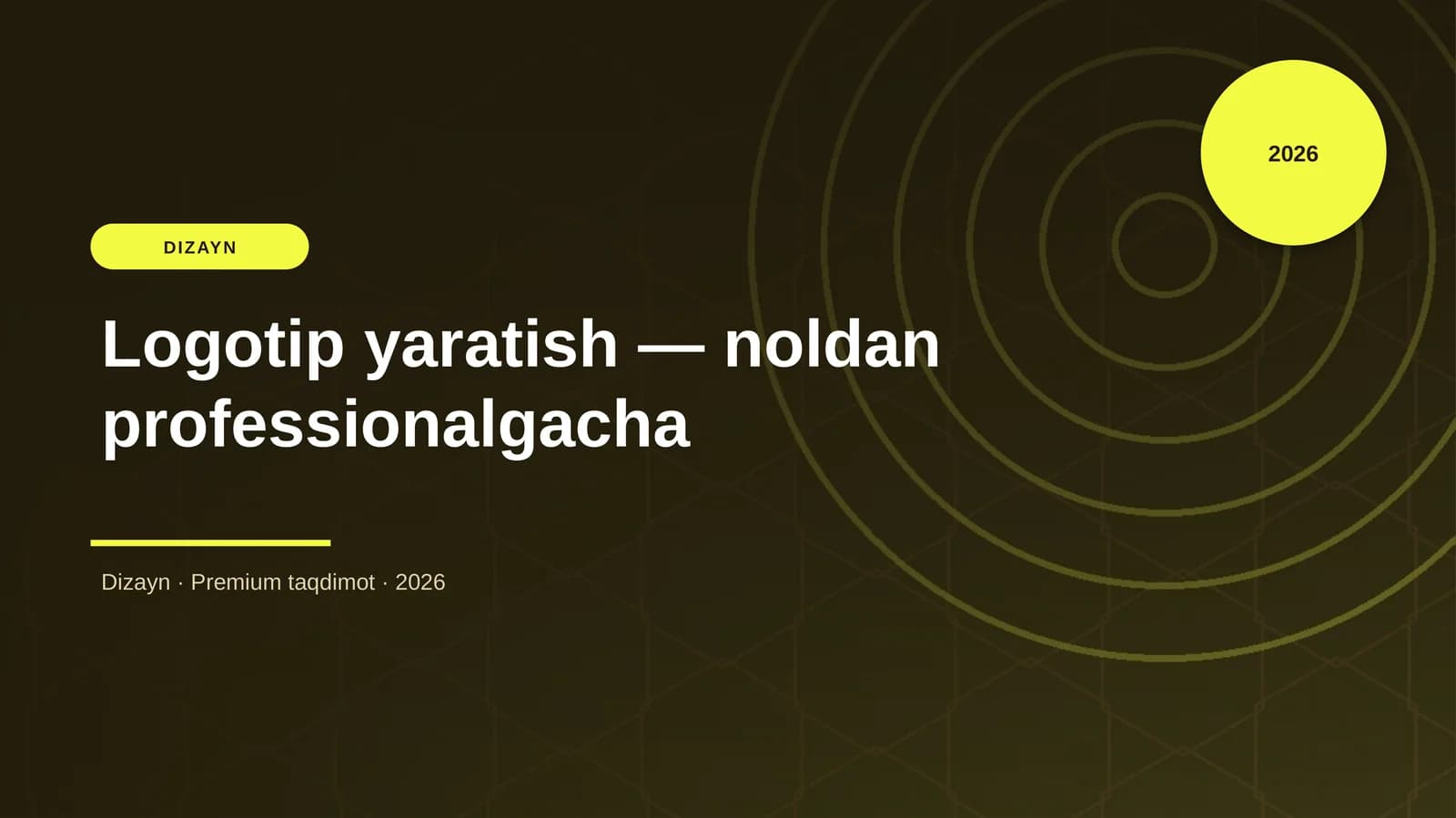 Logotip yaratish — noldan professionalgacha