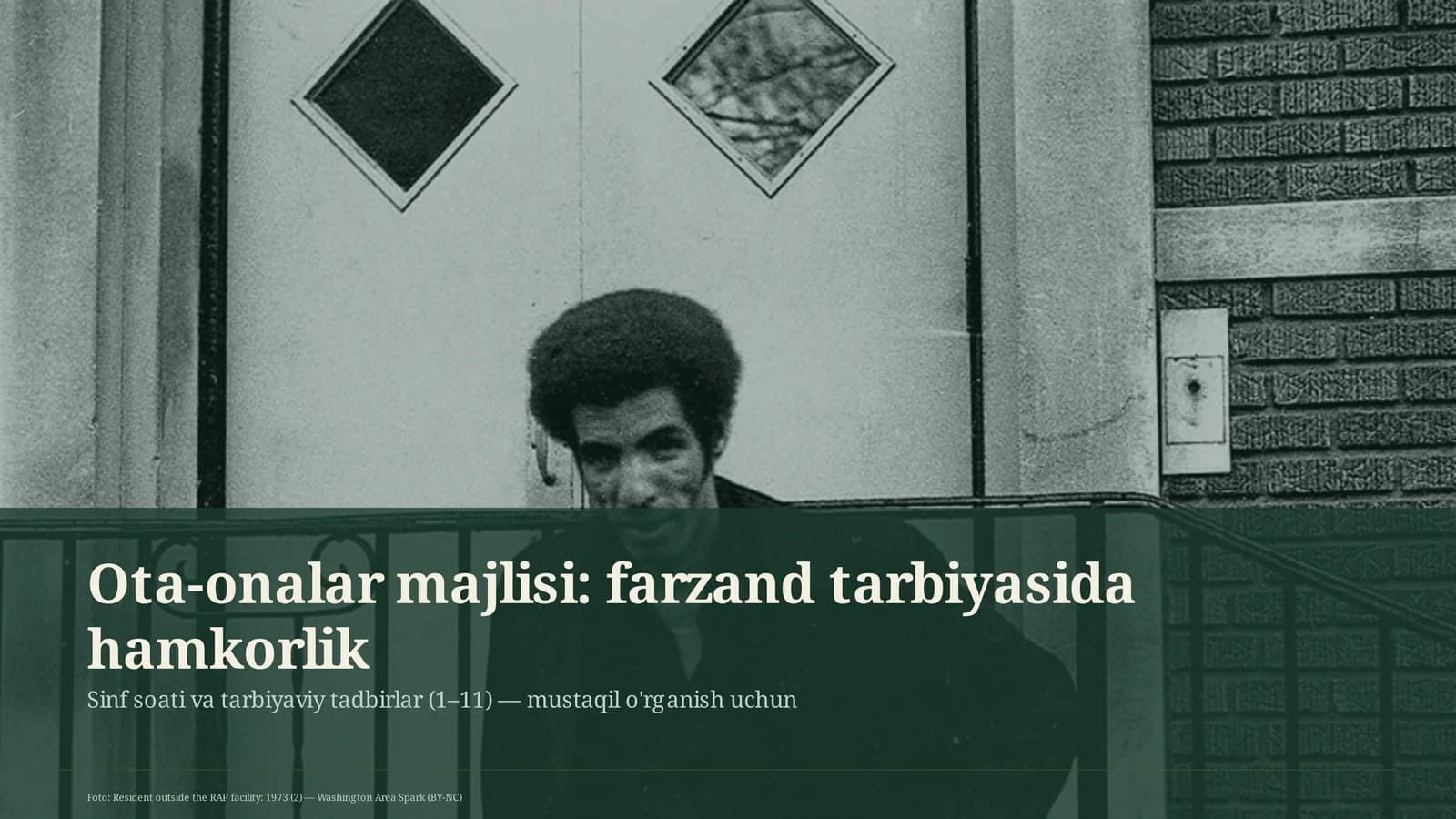 Ota-onalar majlisi: farzand tarbiyasida hamkorlik