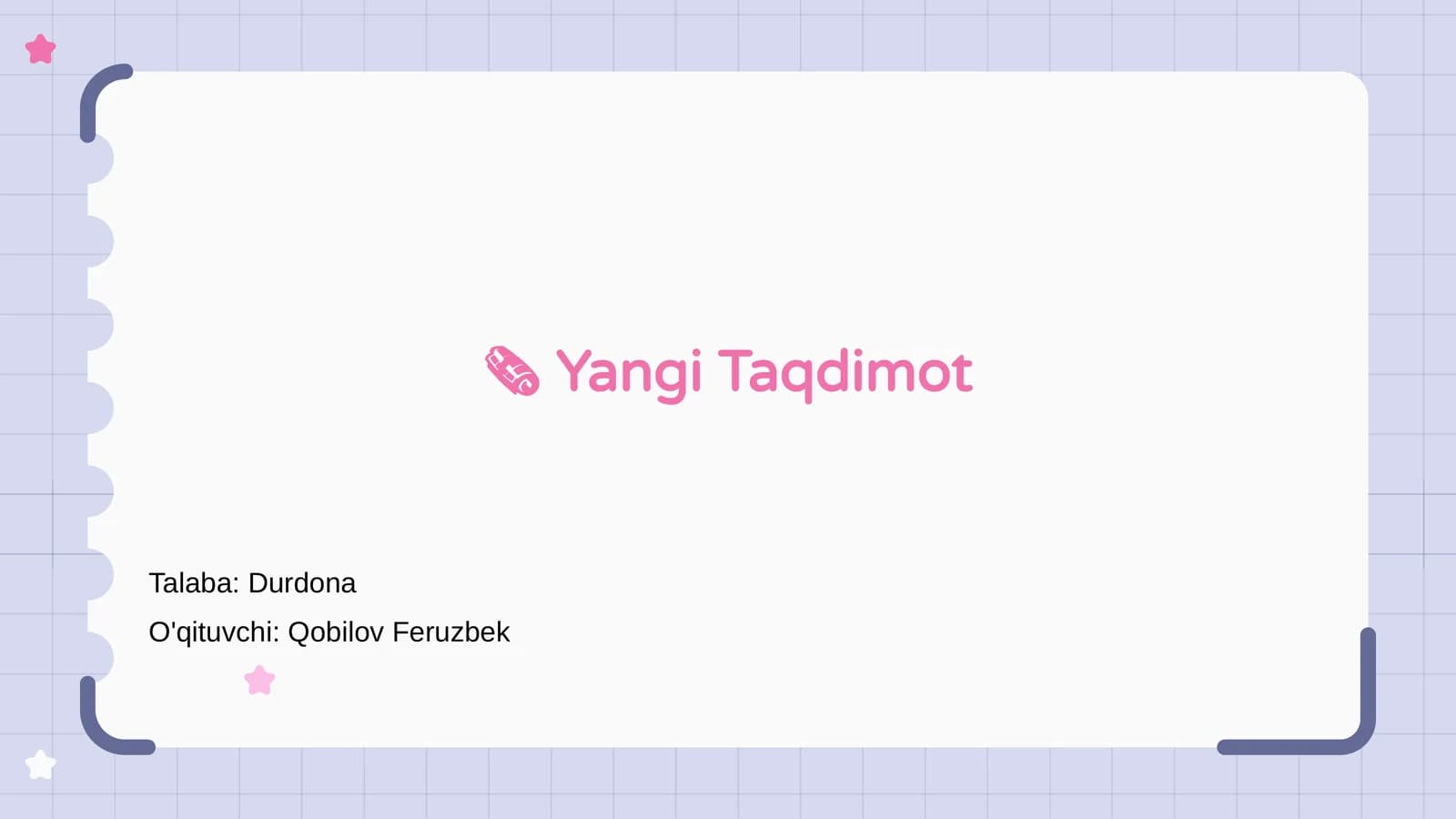 Yangi Taqdimot