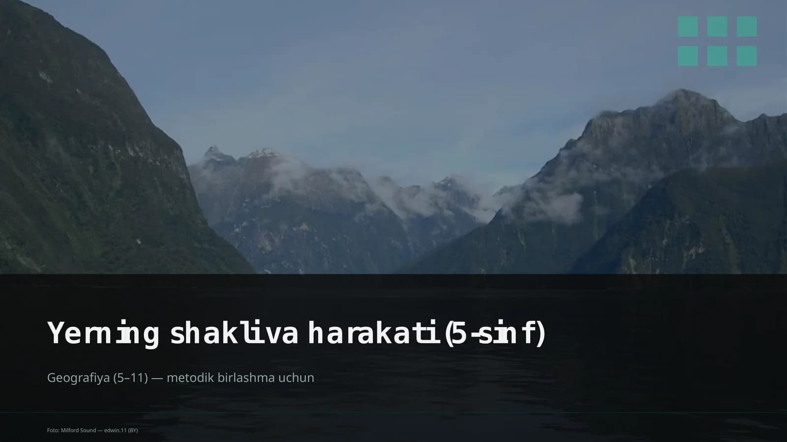 Yerning shakli va harakati (5-sinf)