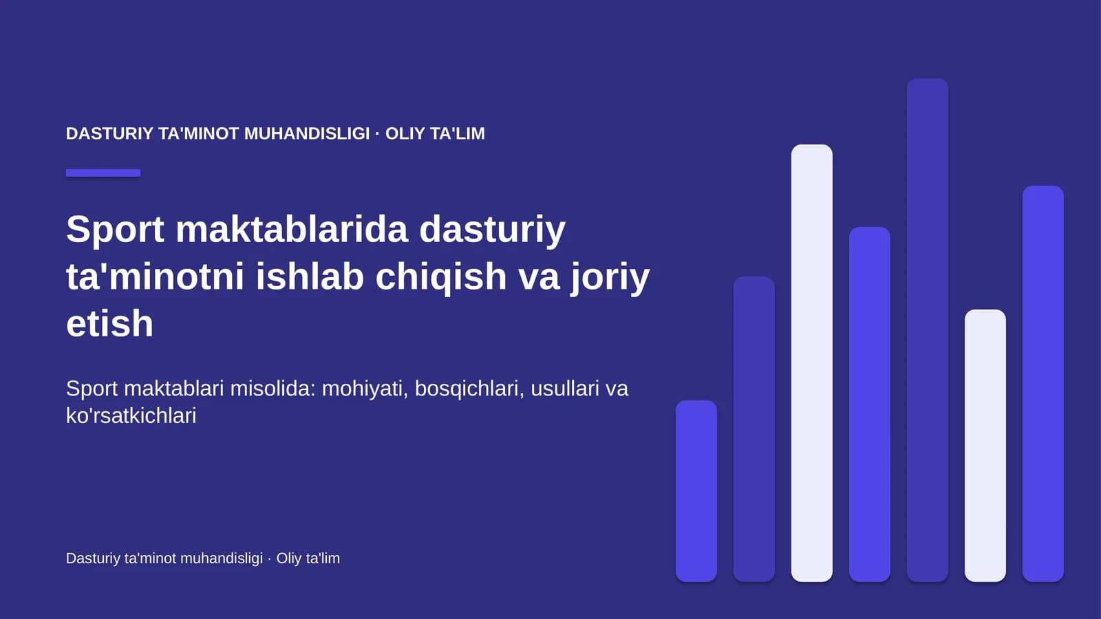 sport maktablarida dasturiy ta'minotni ishlab chiqish va joriy etish 2381