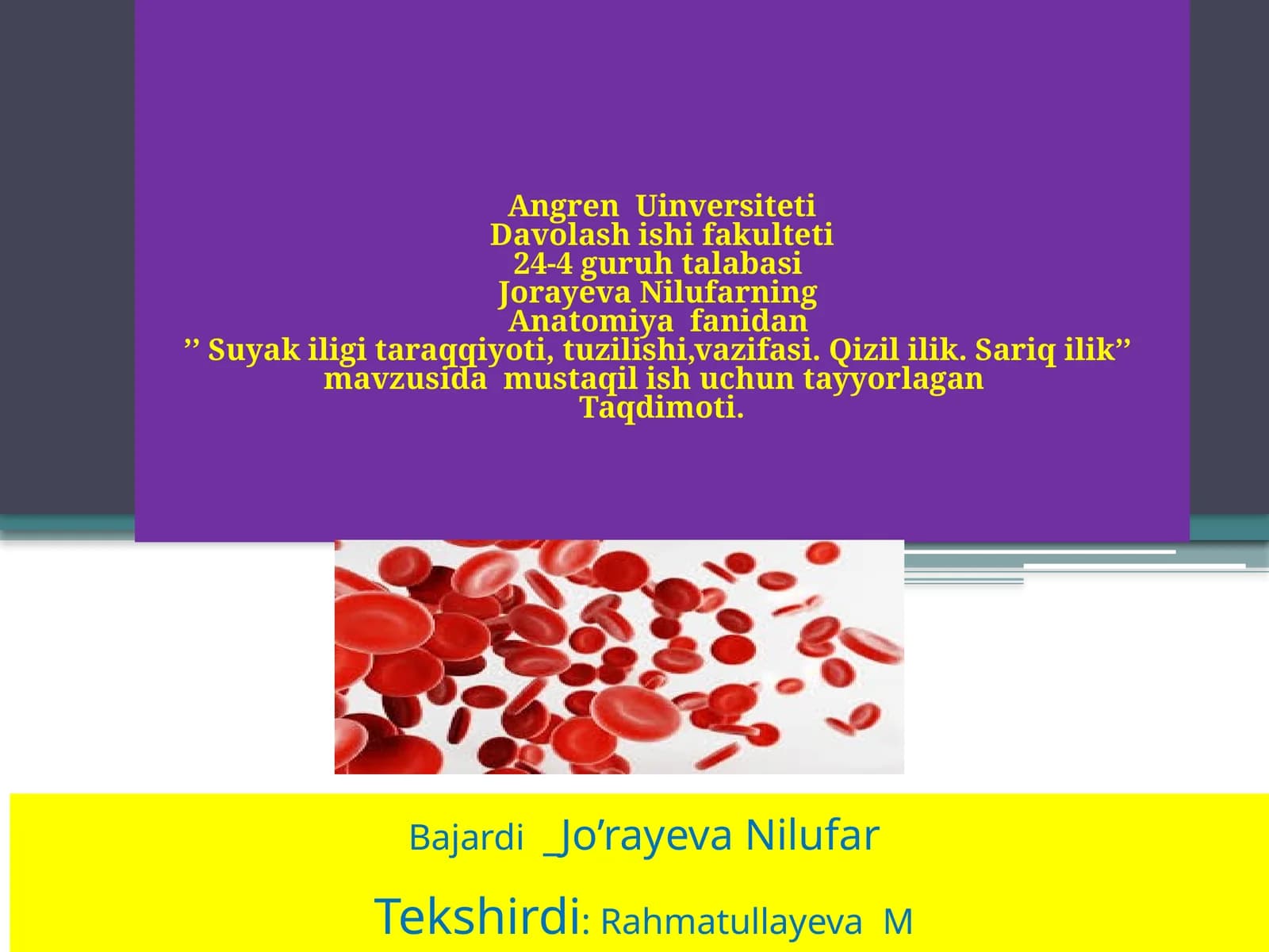"Suyak bilan muloqotlar"