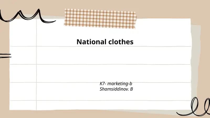 National clothes