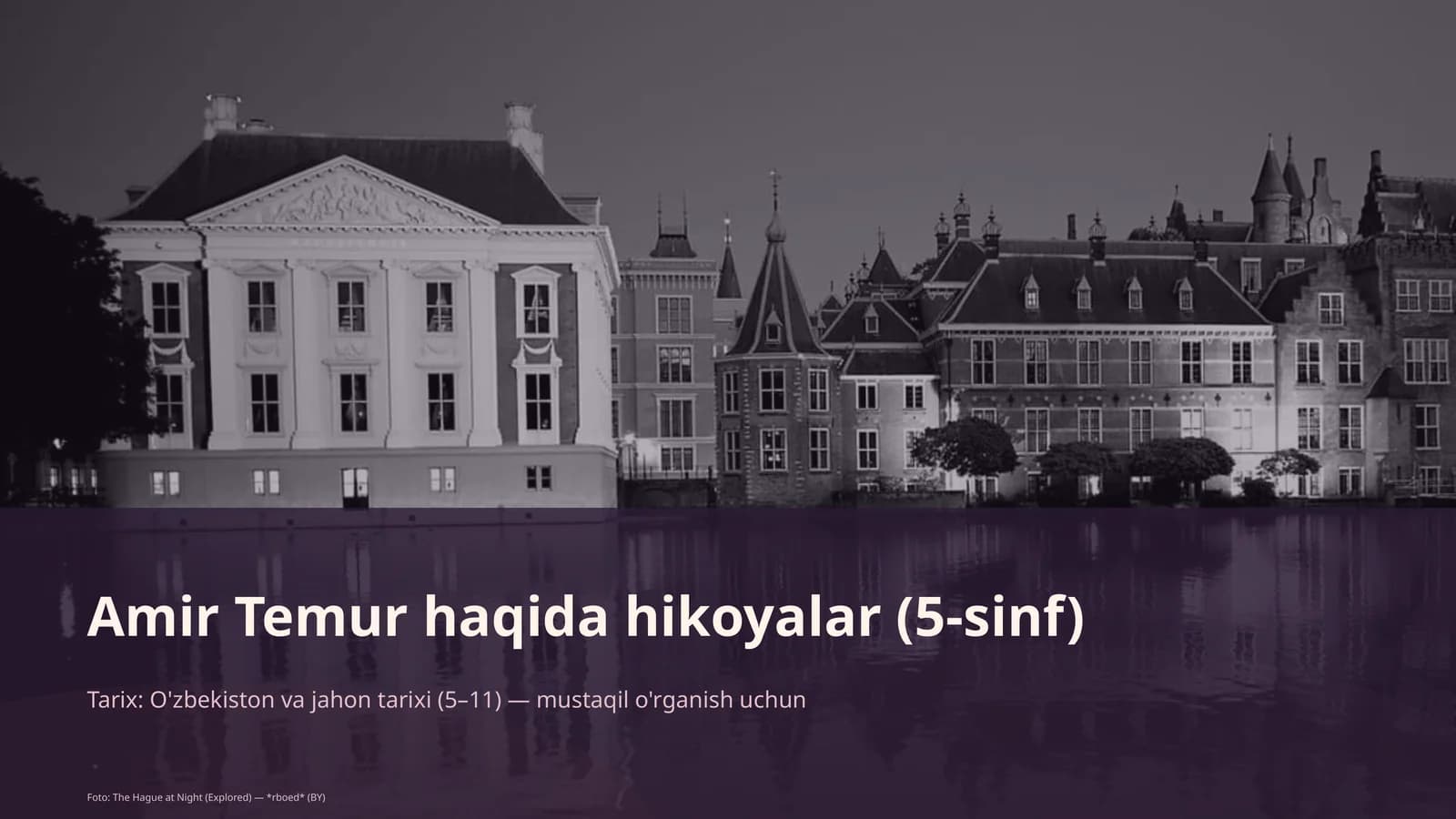 Amir Temur haqida hikoyalar (5-sinf)