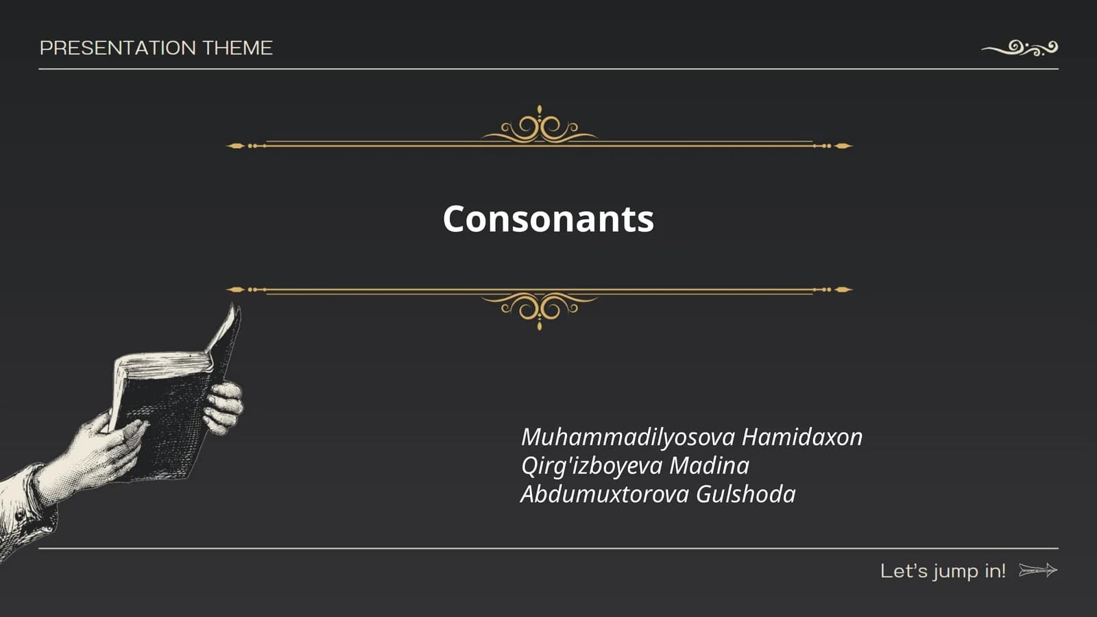 Consonants