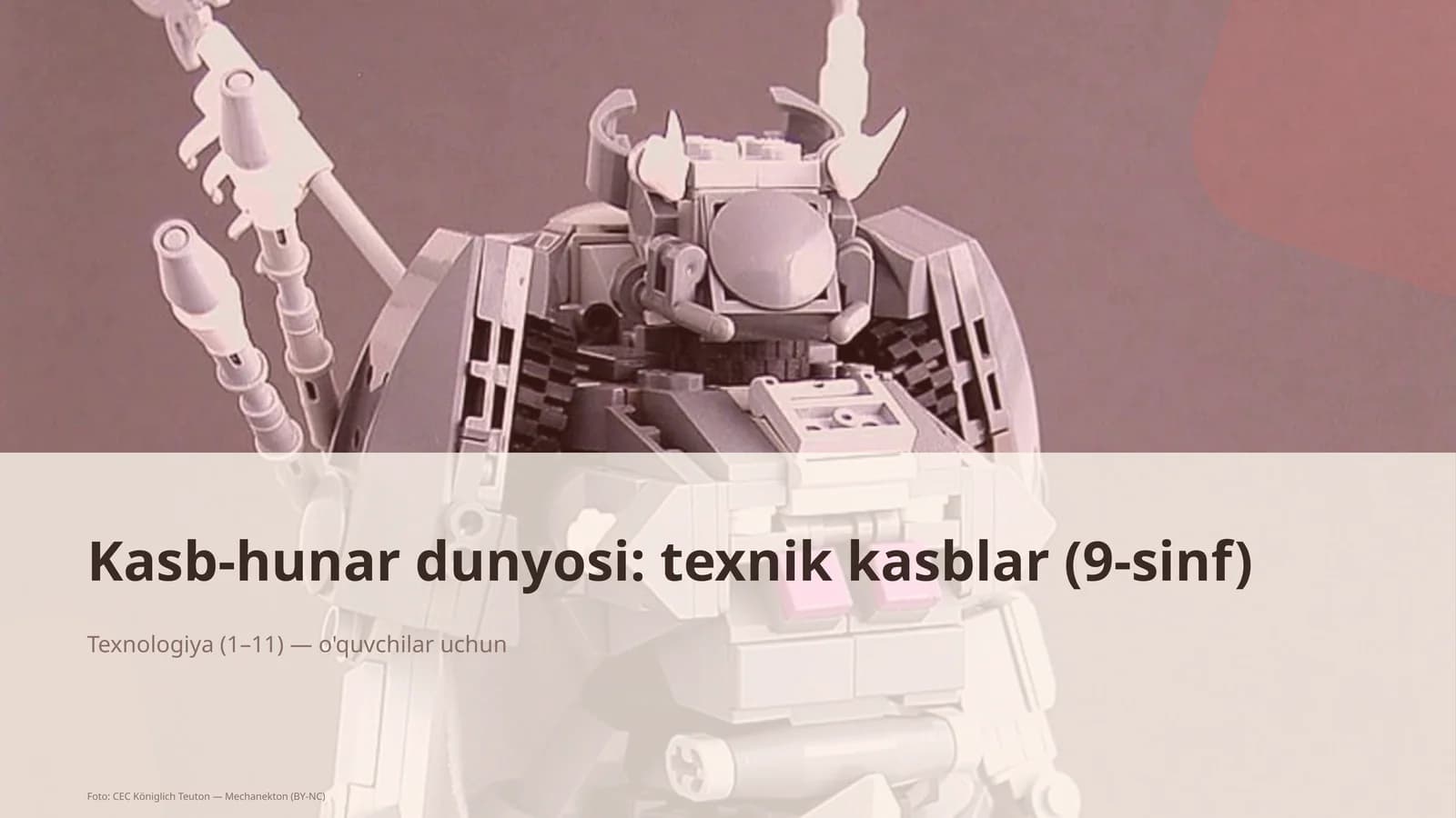 Kasb-hunar dunyosi: texnik kasblar (9-sinf)