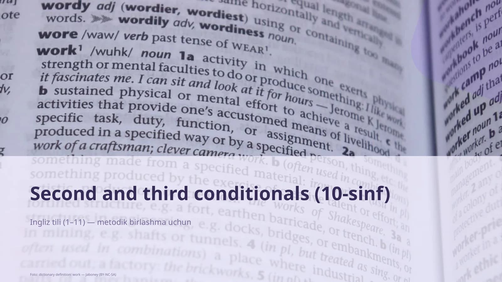 Second and third conditionals (10-sinf)
