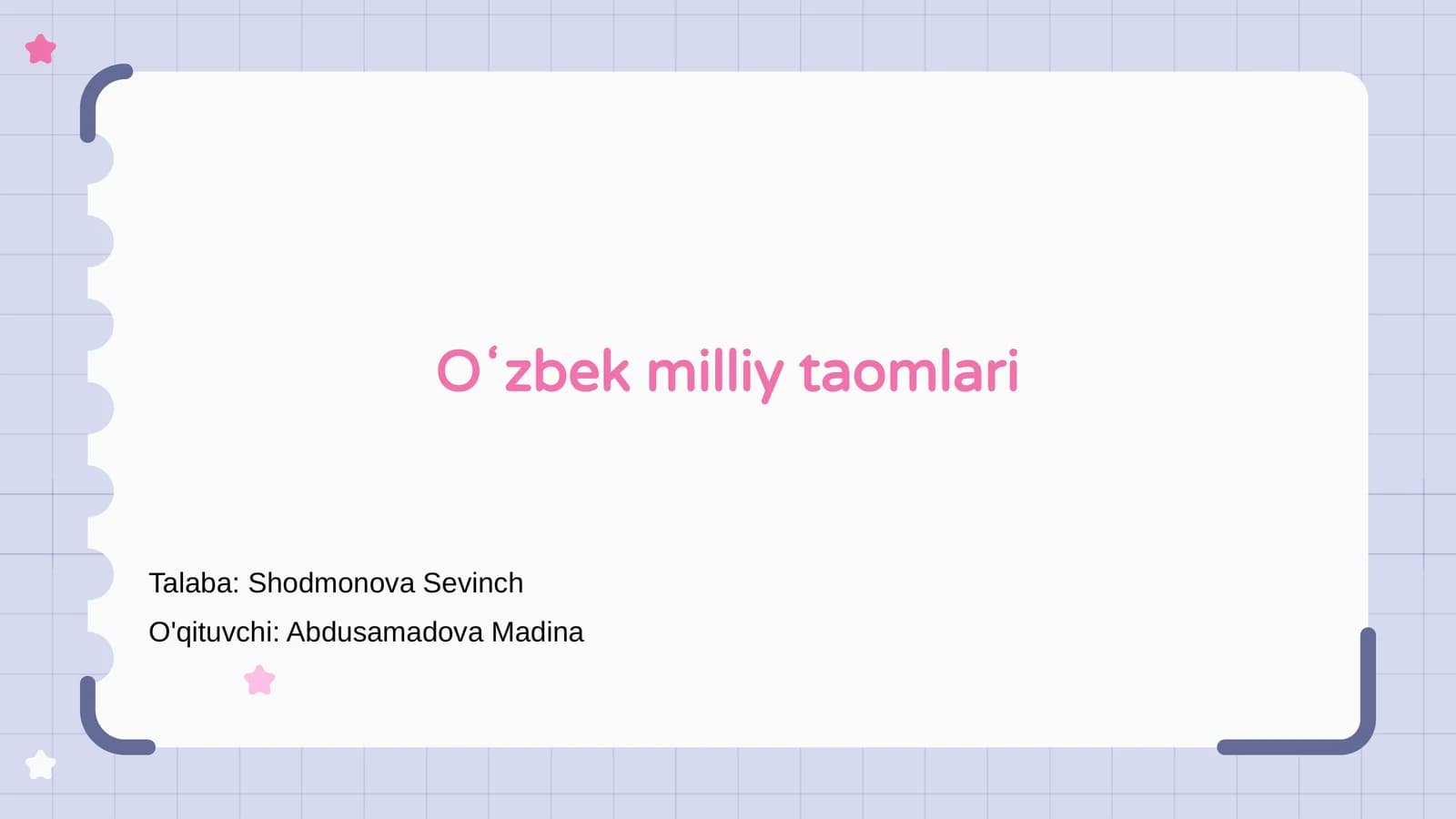 Oʻzbek milliy taomlari