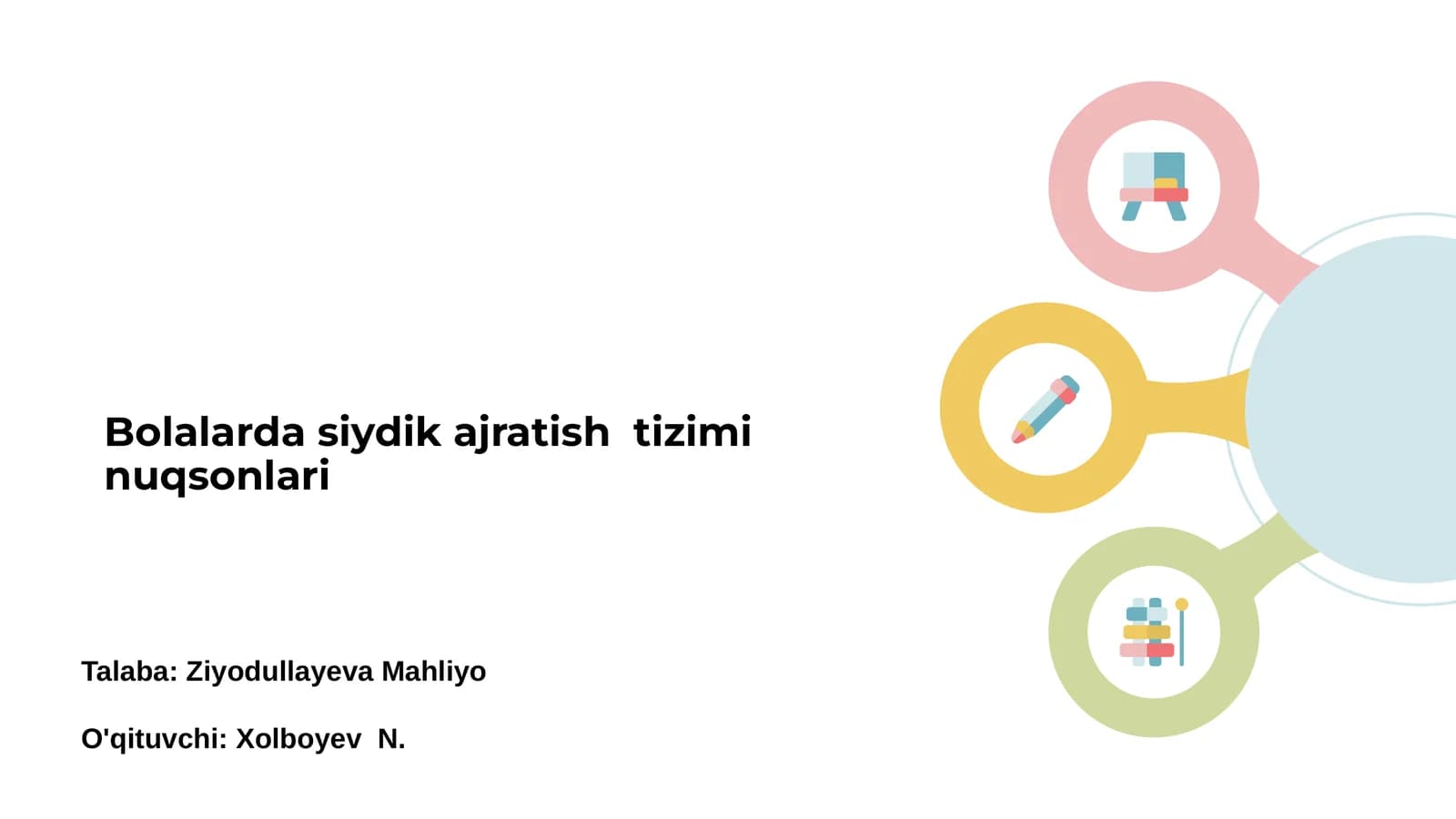 Bolalarda siydik ajratish tizimi nuqsonlari