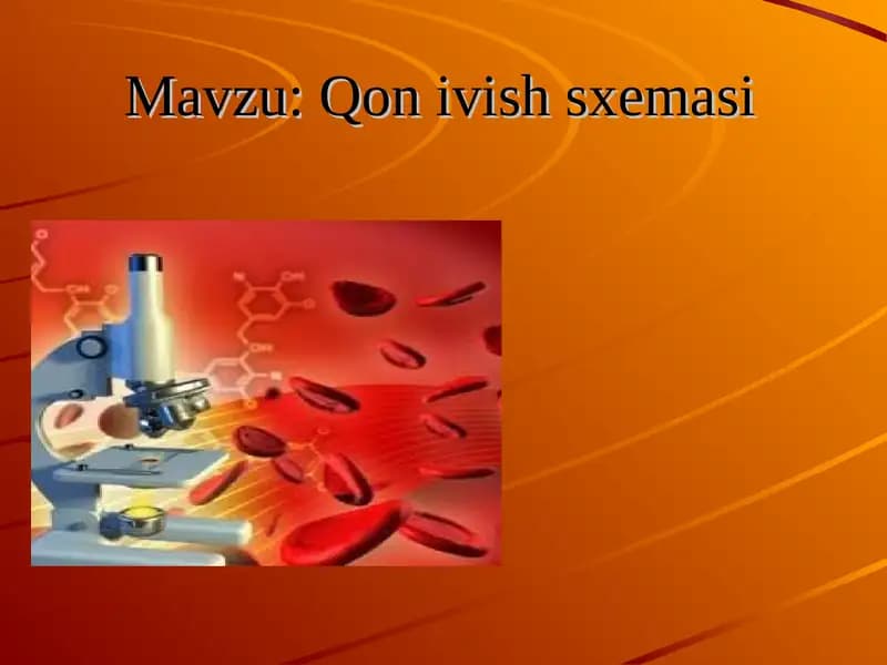 Qon ivish sxemasi