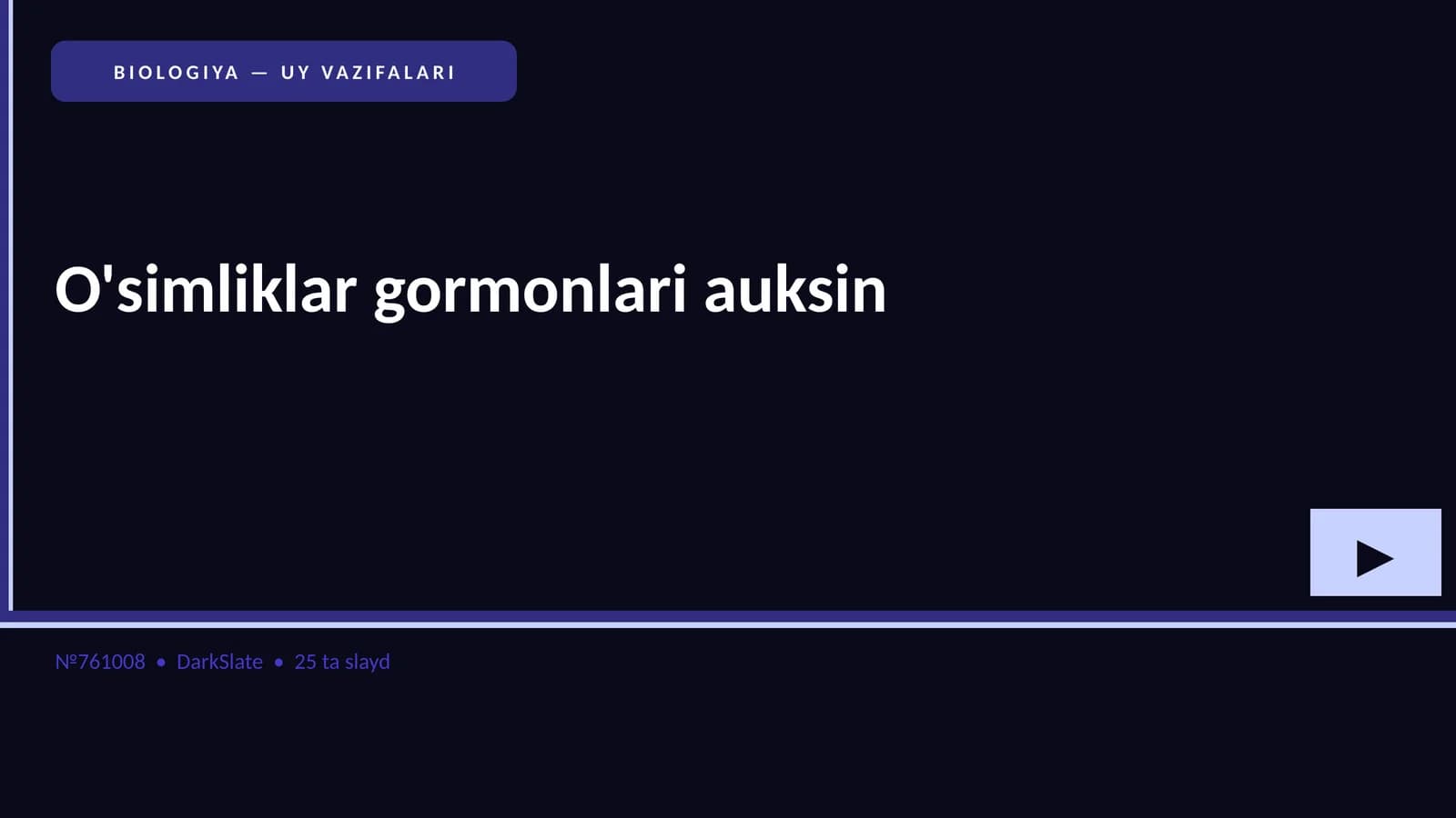 O'simliklar gormonlari auksin