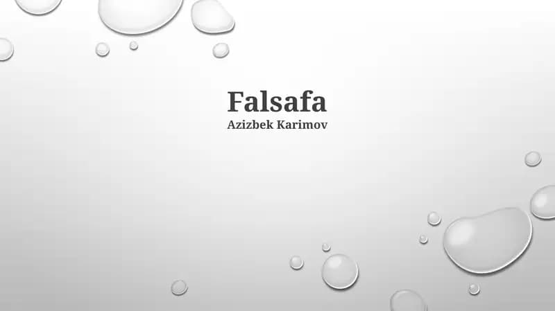 Falsafa