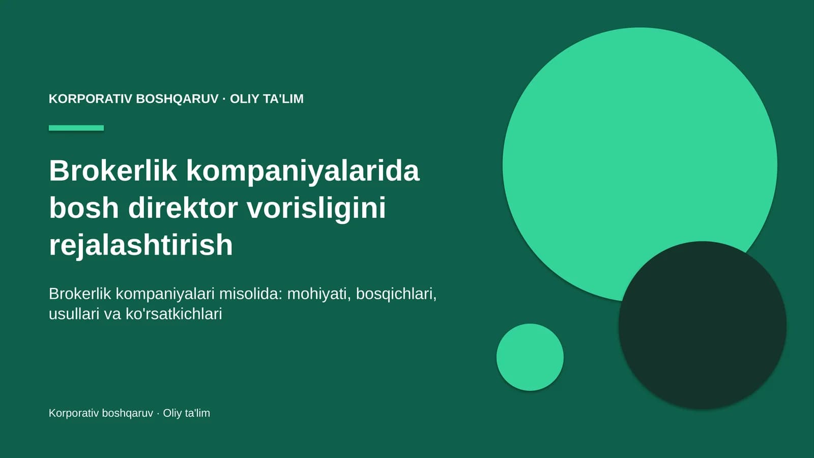 brokerlik kompaniyalarida bosh direktor vorisligini rejalashtirish 3746