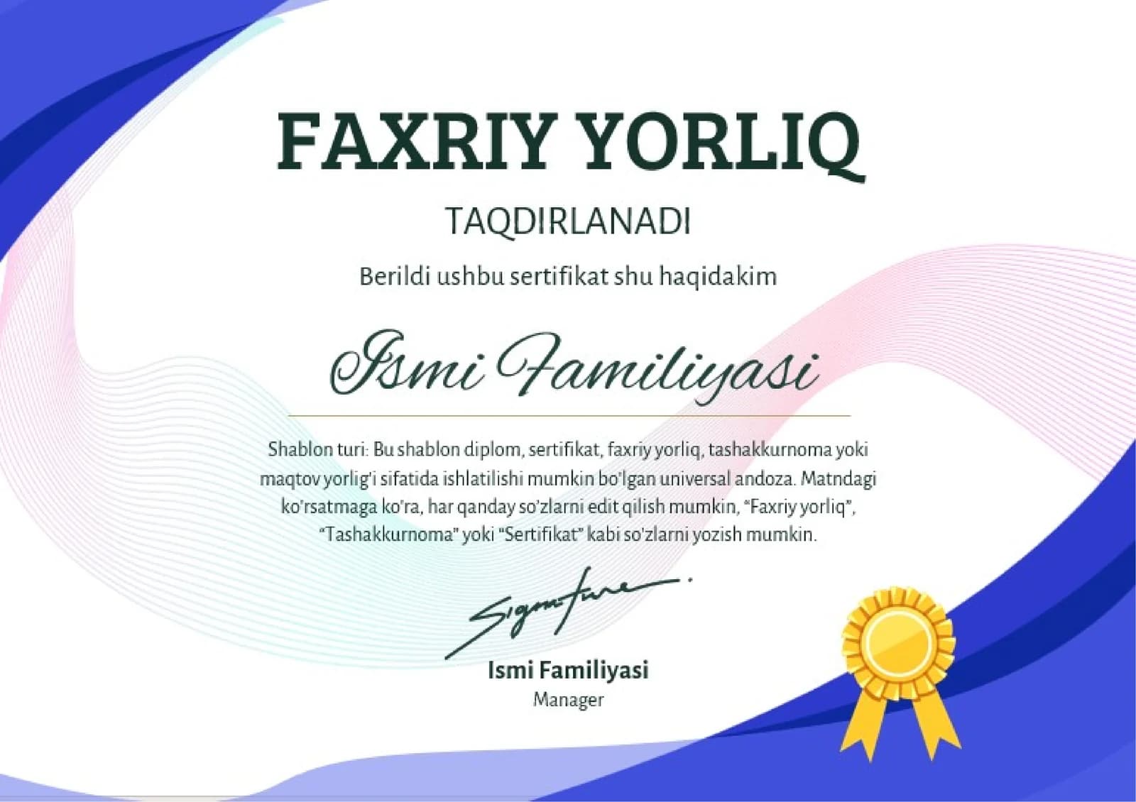 FAXRIY YORLIQ
