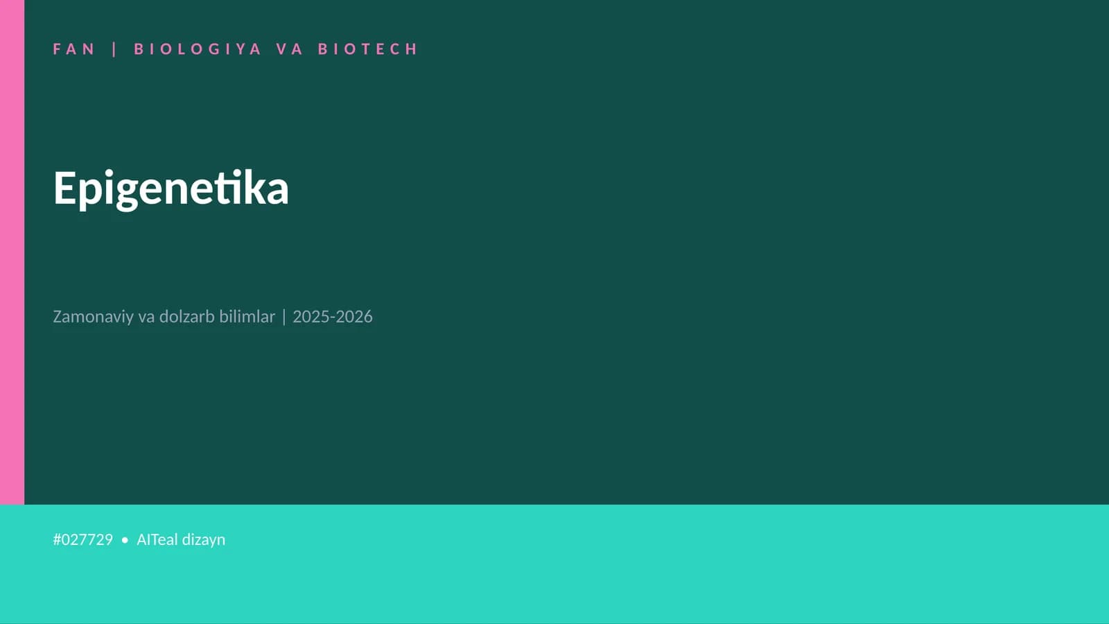 Epigenetika