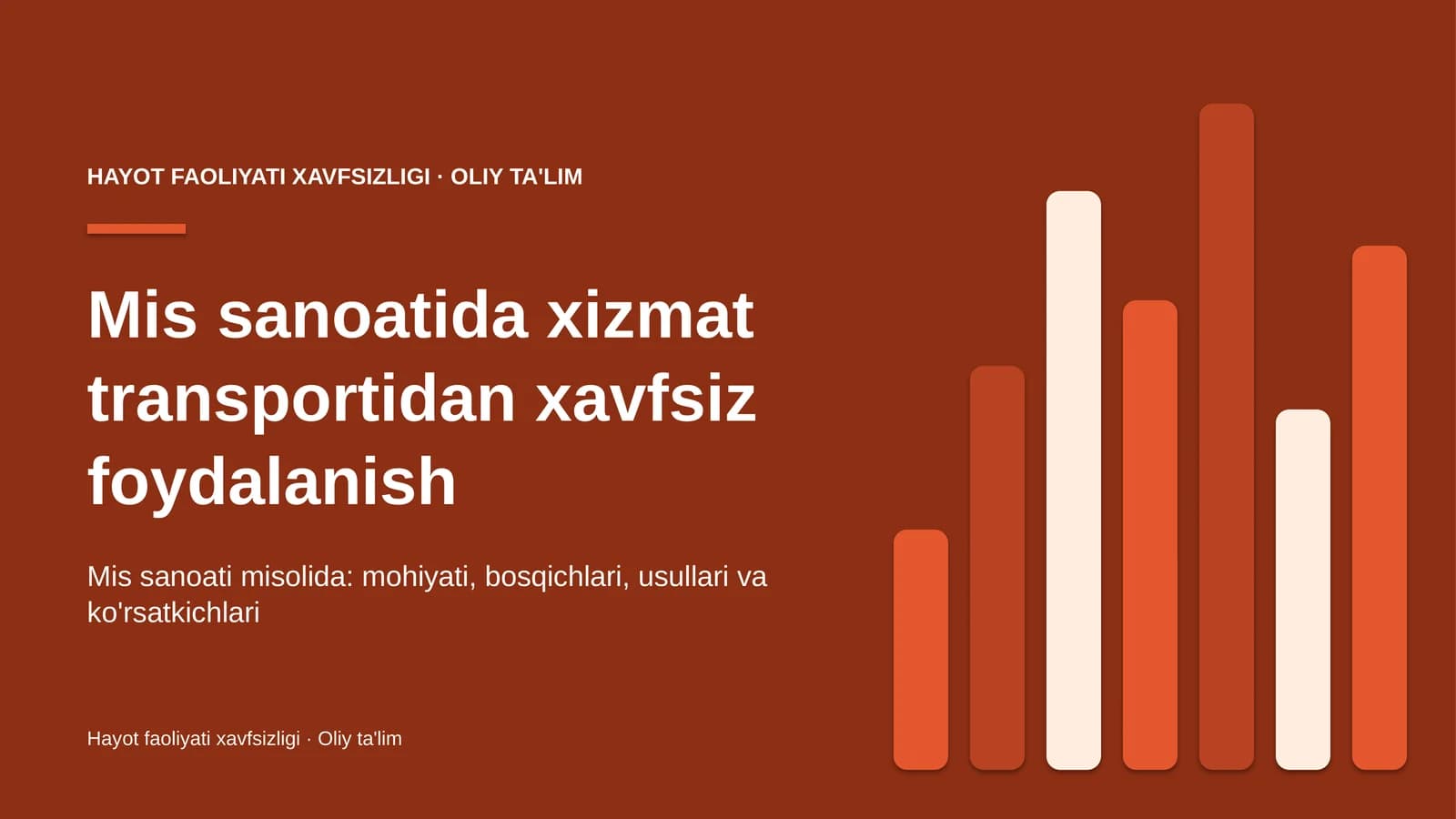 mis sanoatida xizmat transportidan xavfsiz foydalanish 6465