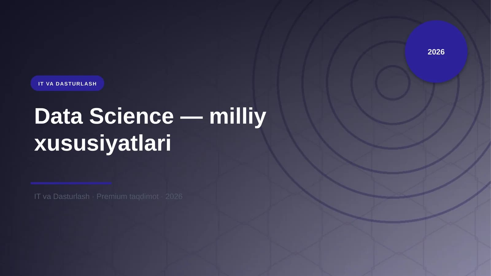 Data Science — milliy xususiyatlari