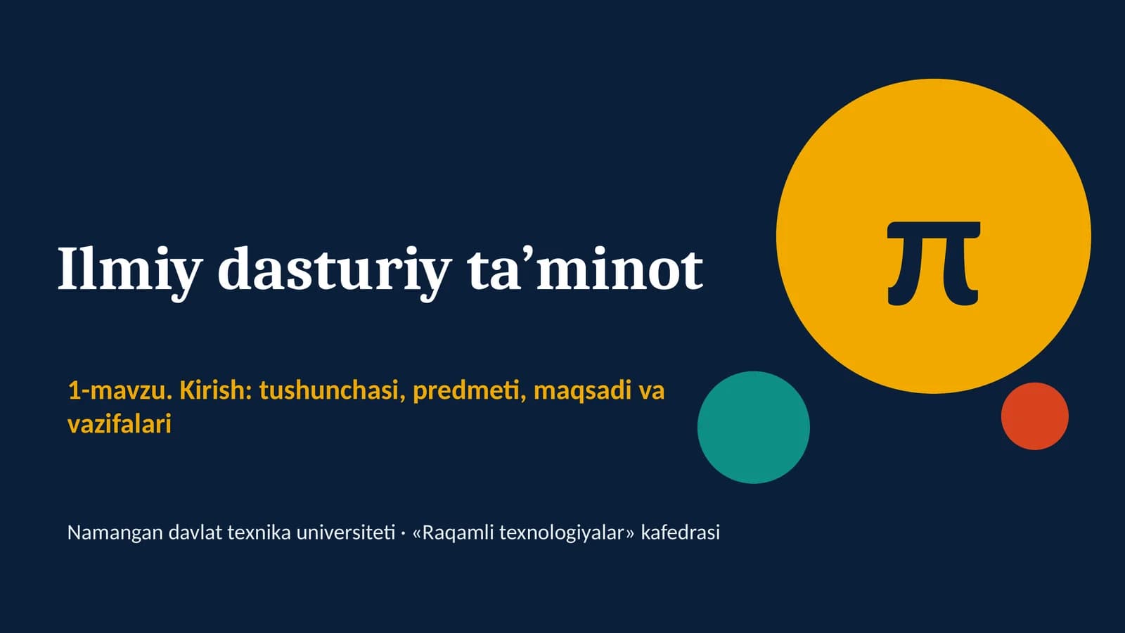 Ilmiy dasturiy ta’minot
