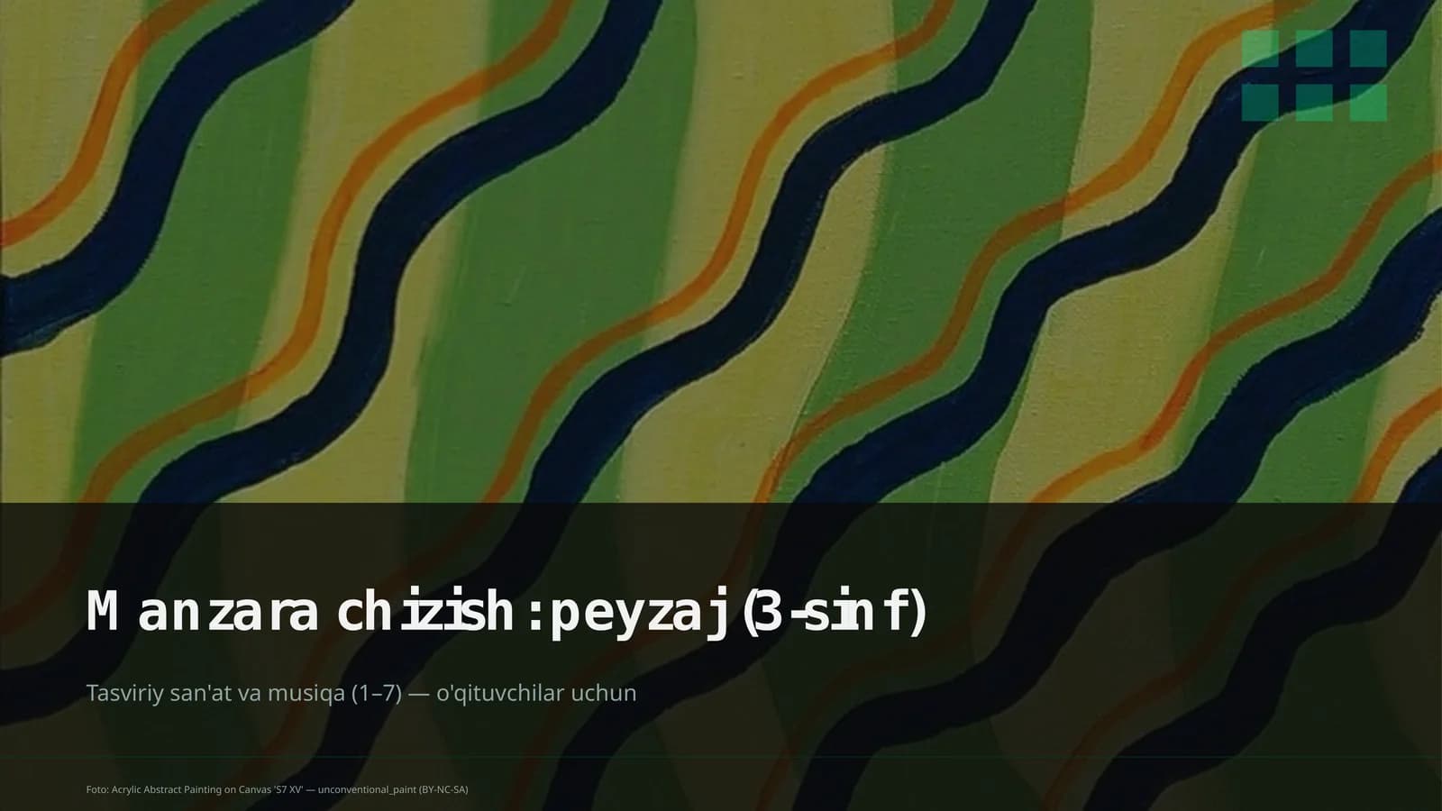 Foto: Acrylic Abstract Painting on Canvas 'S7 XV'